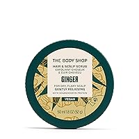 The Body Shop Ginger Hair & Scalp Scrub – Exfoliant for Hair & Scalp – For Dry, Flaky Scalp – Vegan – 50ml