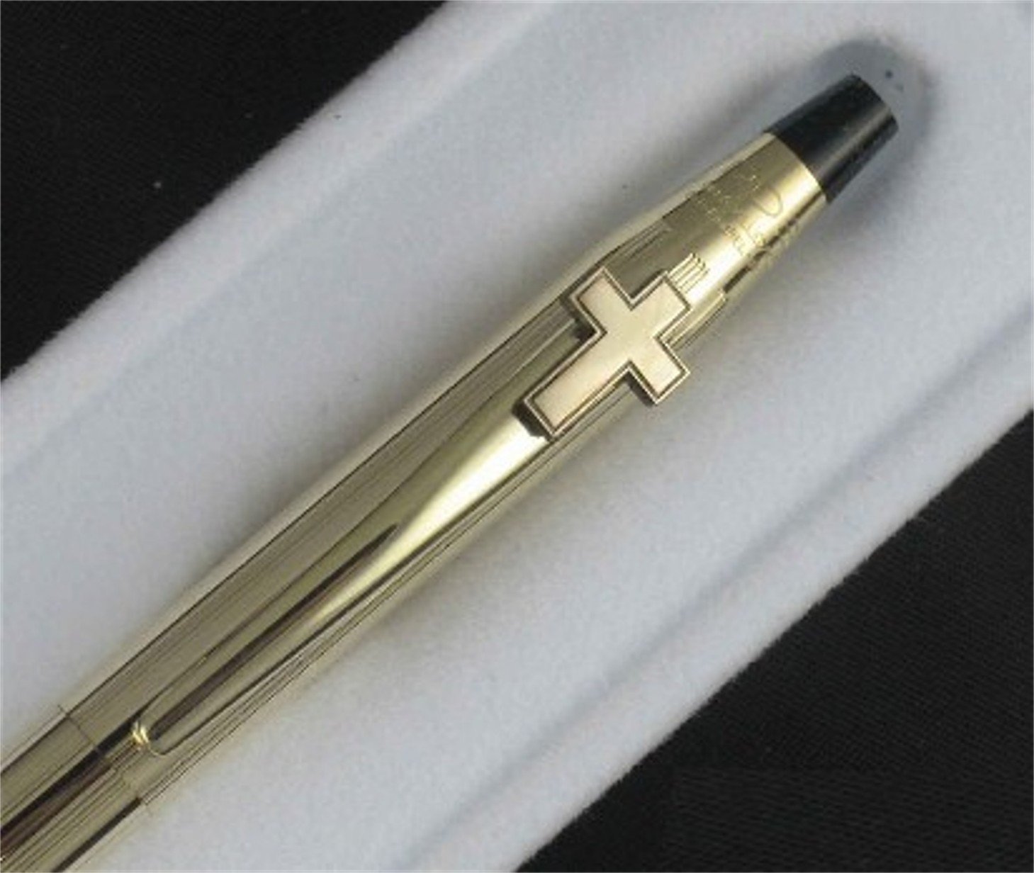 Cross Made in the USA Limited Series Century 10 Karat Gold Rolled/filled Pen with Crucifix on Clip .A Great Gift for Your Pastor, Sunday School Tea...