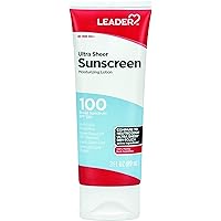 Travel Sunscreen SPF 100+, Ultra Sheer Dry-Touch Water Resistant and Non-Greasy Lotion with Broad Spectrum SPF 100+, 3 Fl Oz