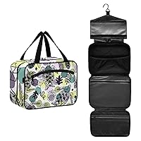 Vintage Sea Turtles Toiletry Bag for Women Travel Makeup Bag Organizer with Hanging Hook Cosmetic Bags Hanging Toiletry Bag for Women Men Travel Bag for Toiletries Shampoo Brushes Bottle