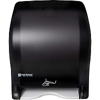 San Jamar Classic Smart Essence Plastic Paper Towel Dispenser, Towel Dispenser for Bathroom, 10 X 14.5 X 12.5 Inches, Black Pearl