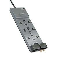 Belkin Professional Series surgemaster Surge Protector, 12 ac outlets, 10 ft Cord, 3,996 j, Dark Gray