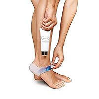 Silicone Heal Cups (Adjustable) + Deep Healing Foot Cream (Lavender, 100ml) | Heel Cups for Cracked Heels | Comfortable and Durable Heel Cup for Cracked Heel Repair