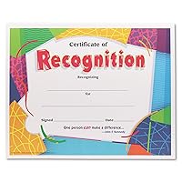 TREND enterprises, Inc. Certificate of Recognition Colorful Classics Cert's., 30 ct