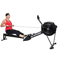 Rowing Machine for Home Use - Compact, Foldable Indoor Rower with Magnetic Resistance and Fitness Monitor - Ideal Cardio Exercise Equipment for Full Body Workout
