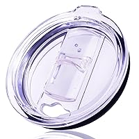Weierken 20oz Tumbler Replacement Lid, Splash Proof & Spill Resistant With Slider Locking Closure, Lid Replacement for Yeti Tumbler, Ozark Trails and More Cooler Cup, Fit Open/Close 3.3 Inch Diameter
