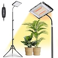 LBW Grow Lights for Indoor Plants, 144 LEDs Full Spectrum Standing Plant Grow Light with 4/8/12H Timer, 6 Dimmable Levels,68