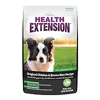 Health Extension Dry Dog Food, Natural Food with Added Vitamins & Minerals, Suitable for Puppies & Dogs, Original Chicken & Brown Rice Recipe (4 Pound / 1.8 kg)