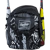Rawlings | SAVAGE Backpack Equipment Bag | T-Ball / Youth Baseball & Softball | Multiple Styles