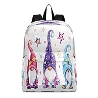 Gnome School Backpack for Kid 5-19 yrs,Gnome Backpack Childen School Bag Polyester Bookbag