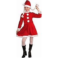 Forum Novelties Child's Deluxe Lil Ms. Santa's Helper Costume