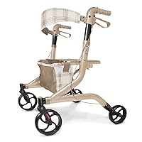 Medline Martha Stewart Euro Style Rollator for Seniors, Post-Recovery - Walker with Seat and Wheels - 1 Count