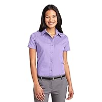 Port Authority L508 Ladies Short Sleeve Easy Care Shirt - Bright Lavender - XXX-Large