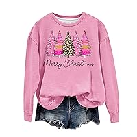 Ugly Christmas Sweatshirts for Women Cute Funny 3D Digital Print Xmas Pullover Tops Crewneck Christmas Sweater Shirts