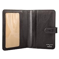 Quality Leather Travel Document Wallet | The Vieste | Handcrafted In Italy | Night Black