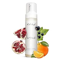 RAU beyond Active Herbal Cleansing Foam (6.8 fl. oz) - Organic face cleanser - moisturizing and soothing face cleansing foam - refining pore cleanser with natural ingredients