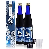 82X Classic Collagen - Marine Fish Tuna Collagen Peptides Liquid Drink for Skin Hair Nails from Japan with 82 Fermented Plants, Vitamins, Minerals & Supplements - 2 Pack