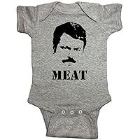 Parks and Recreation Baby One Piece Ron Swanson Meat Bodysuit