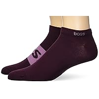 BOSS Men's 2-Pack Solid Cotton Ankle Socks