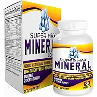 2-Month Multimineral Supplement (Iron Free) with 72 Trace Minerals - Natural Multiminerals - High Potency Multi Mineral Supplements All-in-1 Formula - 120 Tablets