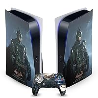 Head Case Designs Officially Licensed Batman Arkham Knight Batman Graphics Vinyl Faceplate Sticker Gaming Skin Decal Compatible with Sony Playstation 5 PS5 Disc Edition Console & DualSense Controller