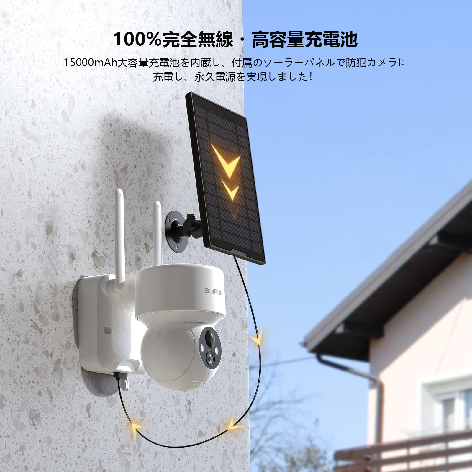 Mua Boifun Security Camera, Outdoor, Solar Wireless/WIFI, Night