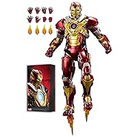 7 Inch Ironman MK17 Action Figure with Lots of Accessories,Exquisite Painting Collectible Toy (1/10 Scale)