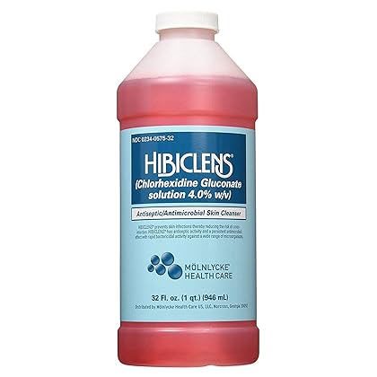 Hibiclens – Antimicrobial and Antiseptic Soap and Skin Cleanser – 32 oz – for Home and Hospital – 4% CHG