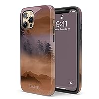 Custom Name Watercolor Misty Mountains Personalized Phone Case, Designed ‎for iPhone 15 Plus, iPhone 14 Pro Max, iPhone 13 Mini, iPhone 12, 11, X/XS Max, ‎XR, 7/8‎