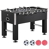 VEVOR Foosball Table, 55 inch Standard Size Foosball Table, Indoor Full Size Foosball Table for Home, Family, and Game Room, Soccer with Foosball Table Set, Includes 4 Balls and 4 Cup Holders