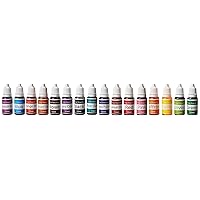 16 Colors Bath Bomb Soap Dye-16 Liquid Colors for Soap Coloring-Gluten Free for Crafting/DIY Slime-Clay-Bath Bomb-Bath Salt-Soap