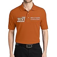 Custom Embroidered Polo Shirts for Men Personalized Embroidery Text Name Company