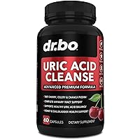 Uric Acid Cleanse Support Supplement - Kidney Herbal Supplements Pills with Chanca Piedra, Celery & Tart Cherry Extract Formula - Joint Relief Control Products - Uric Acid Reducer Flush Purge Capsules