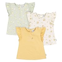 Gerber Baby Girls' Toddler 3-Pack Short Sleeve Tees