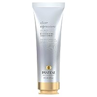 Pantene Silver Expressions Moisturizing Sulfate Free Conditioner, for Gray/SilverWhite Dyed and Color Treated Hair, 8 Fl Oz