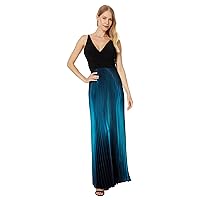 Betsy & Adam Women's Long Ity Ombre Charmous Skirt
