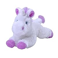 Wild Republic EcoKins Mini Unicorn Stuffed Animal 8 inch, Eco Friendly Gifts for Kids, Plush Toy, Handcrafted Using 7 Recycled Plastic Water Bottles, 24814