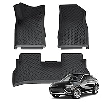 Floor Mats for 2024 Buick Envista / 2024 Chevy Trax All Weather Floor Liners TPE Car Mats 2 Rows Accessories Heavy Duty Protection Mats Interior