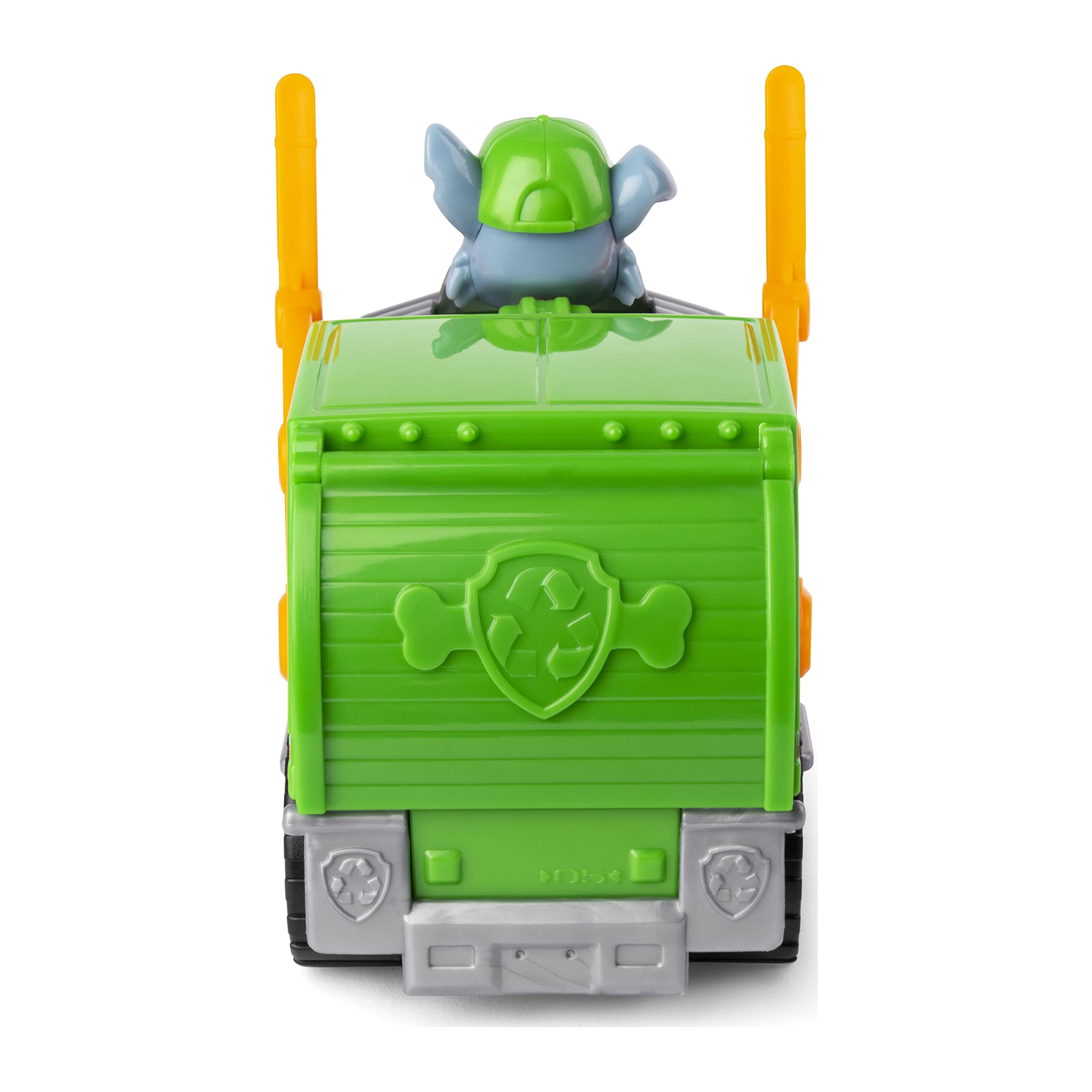 Paw Patrol, Rocky’s Recycle Truck Vehicle with Collectible Figure, for Kids Aged 3 and Up