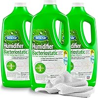 Towel + 3 Best Air 3BT Humidifier Bacteriostatic Water Treatment, 32oz | Eliminates Odor & Buildup + Increases Life of Home Humidifiers and Wick