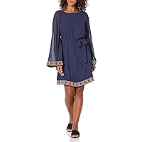 Trina Turk Women's A Line Dress with Embroidered Trim