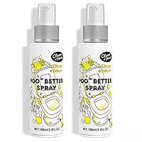 Clean-n-Fresh Toilet Spray, 6.8 Fl.oz Poo Spray | Up to 400+ Uses, 100% Natural Plant Essential Oil Citrus Scent, Bathroom Deodorizer