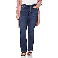 YMI Women's Plus Size Hyperdenim Super Stretchy Flare Jeans