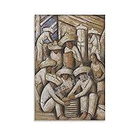 The Pottery Factory Poster Mexican Art Poster Canvas Painting Wall Art Poster for Bedroom Living Room Decor 24x36inch(60x90cm) Unframe-style