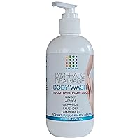 Lymphatic Drainage Shower Gel, Natural Herbal Body Wash for Healthy Lymph Flow & Body Detox, Post Manual or Tool Lymphatic Massage, Post Liposuction, BBL, Lymphedema, Lipedema, 8 Fl OZ