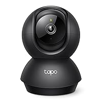 Tapo TP-Link 2K Pan/Tilt Indoor Security Camera for Baby Monitor, Pet Camera | Motion Detection & Tracking | 2-Way Audio | Cloud & SD Card Storage | Works w/Alexa & Google Home | Black C211