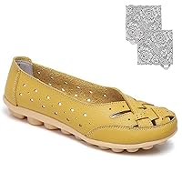 Stylendy Orthopedic Loafers, Orthopedic Loafers in Breathable Leather, Casual Orthopedic Shoes for Women, Comfortable Walking Closed Toe Flats