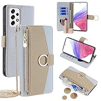 Wallet Case with Crossbody Strap Compatible for Samsung