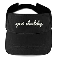 YES Daddy Embroidered 100% Cotton Adjustable Visor