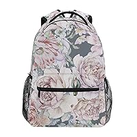 ALAZA Plants and Flowers Backpack for Women Men,Travel Trip Casual Daypack College Bookbag Laptop Bag Work Business Shoulder Bag Fit for 14 Inch Laptop